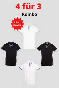 Herren 4 für 3 Kombo Edelweiss Polo