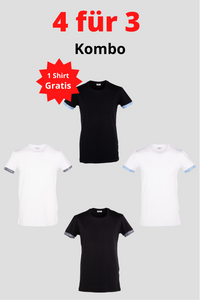 Herren 4 für 3 Kombo Edelweiss T-Shirt