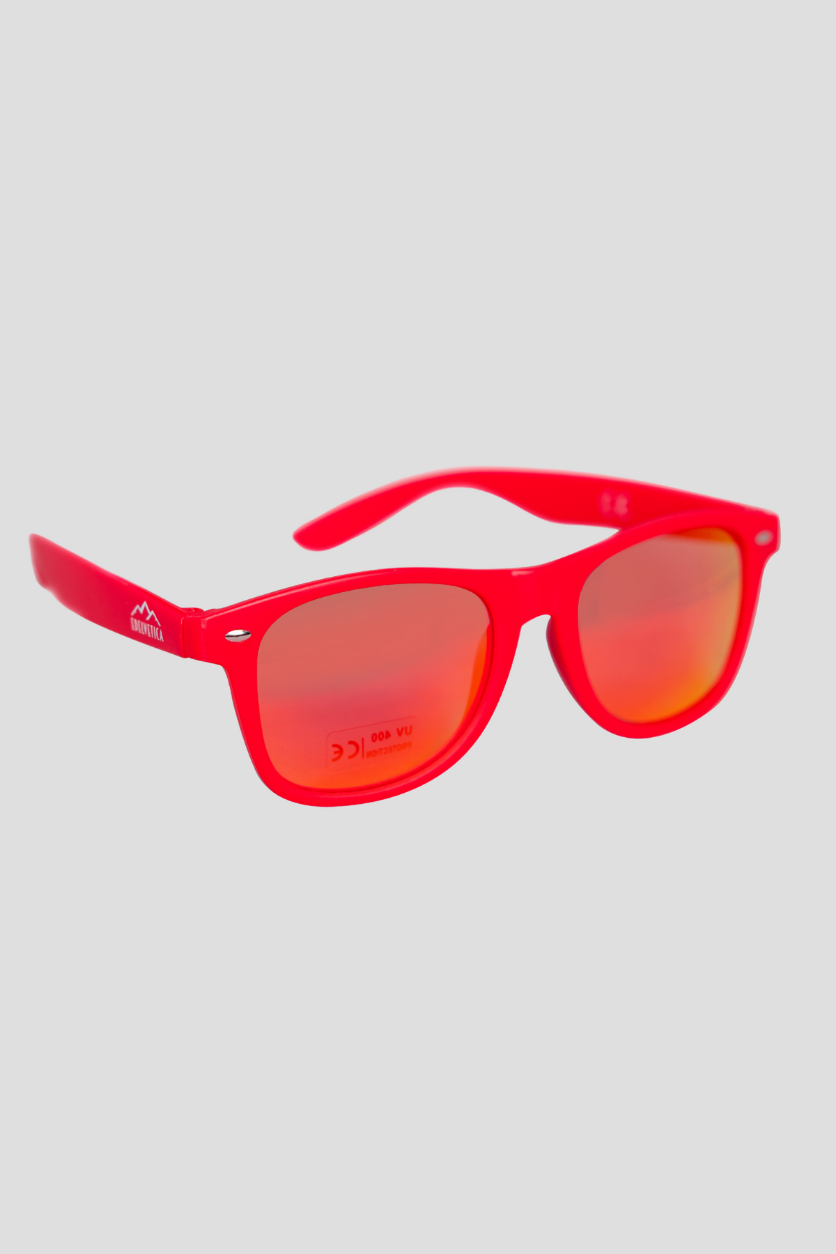 Hopp Schwiiz Sonnenbrille mit Edelvetica-Logo