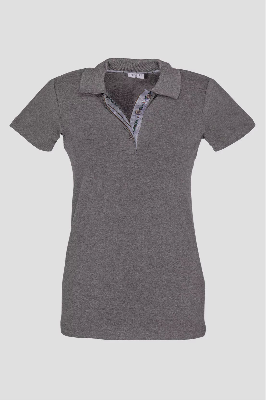 Damen Edelweiss Polo Shirt Krageninnenseite