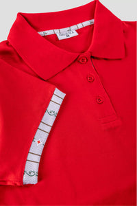 Edelweiss Original Damen Polo Shirt in verschiedenen Farben mit einzigartigem Edelweiss-Design am Kragen und Armabschluss von Edelvetica.