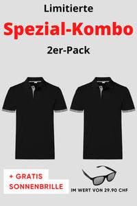 Herren 2er Kombo Edelweiss Polo + Gratis Brille