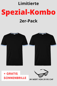 Herren 2er Kombo Edelweiss T-Shirt + Gratis Brille