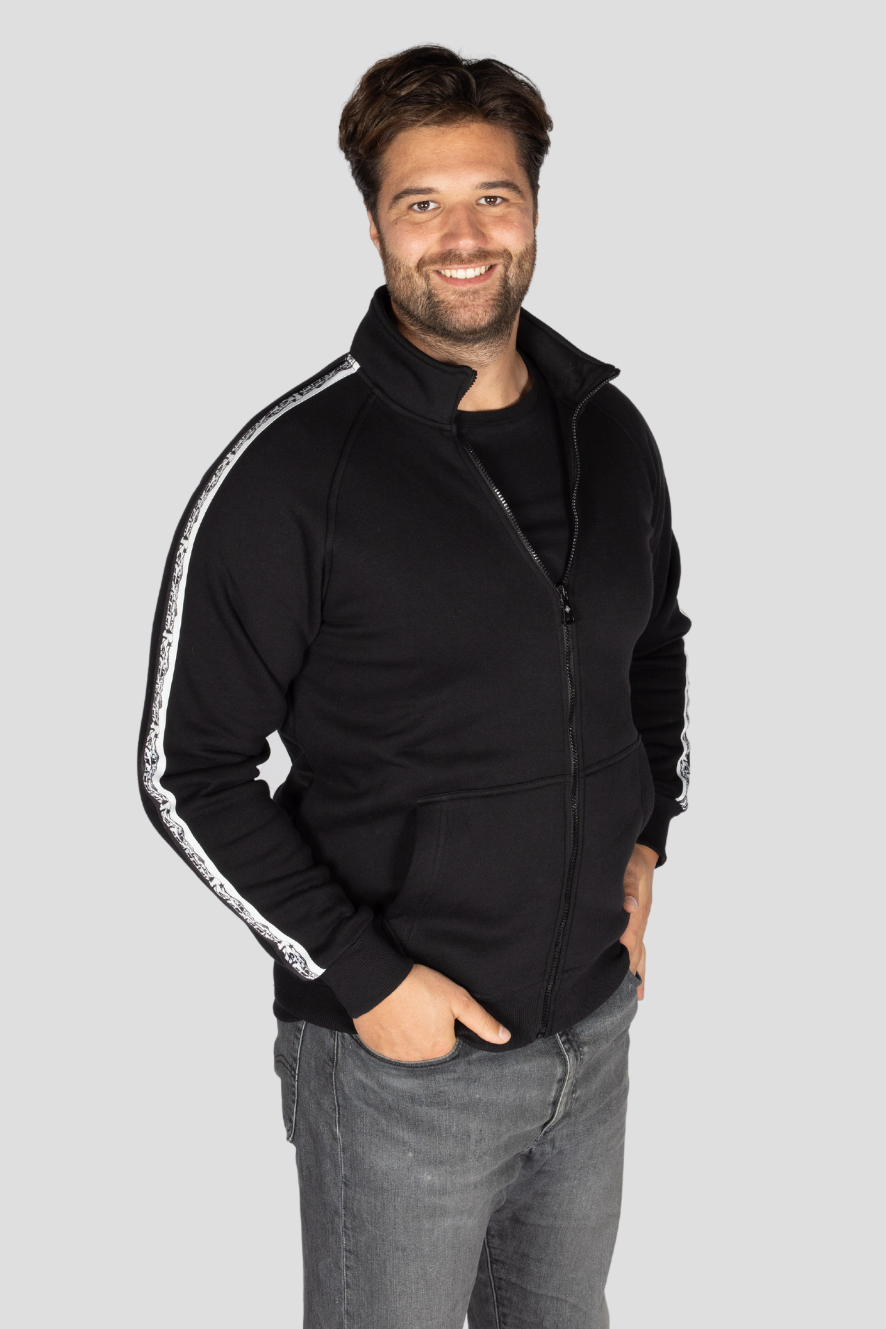 Herren-Jacke mit Alpaufzug-Design von Edelvetica in verschiedenen Farben, aus 100% Premium-Baumwolle.