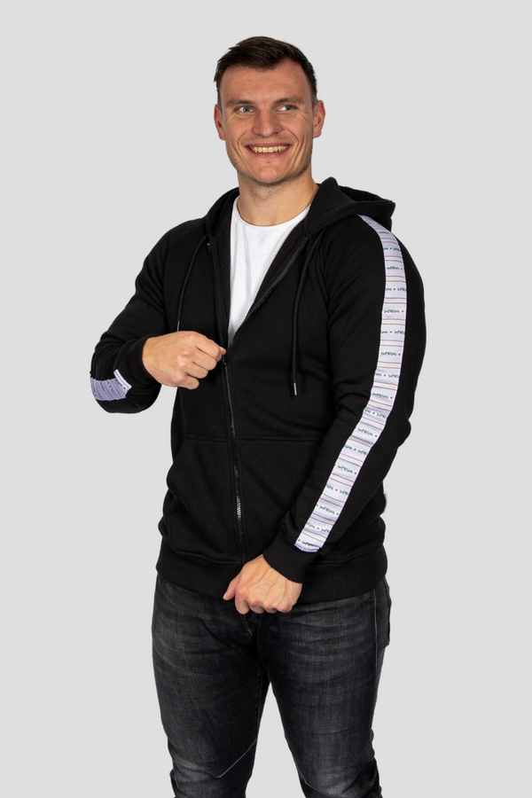 Herren-Sweatjacke mit Edelweiss-Design von Edelvetica in verschiedenen Farben, aus 100% Premium-Baumwolle.